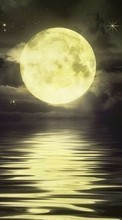 Scaricare immagine Moon,Night,Landscape,Pictures sul telefono gratis.