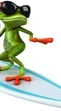 Scaricare immagine Frogs, Funny sul telefono gratis.