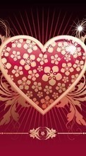 Hearts, Love, Valentine&#039;s day, Drawings per HTC Desire Z