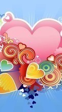 Scaricare immagine 240x320 Hearts, Love, Valentine&#039;s day, Drawings sul telefono gratis.