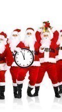 Scaricare immagine Holidays, Humans, New Year, Santa Claus, Christmas, Xmas sul telefono gratis.