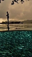 Scaricare immagine 1080x1920 Landscape, Humans, Water sul telefono gratis.