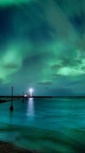 Scaricare immagine Lighthouses, Sea, Night, Landscape sul telefono gratis.