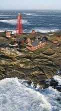 Scaricare immagine Lighthouses,Sea,Landscape sul telefono gratis.