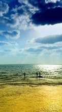 Scaricare immagine Sea, Sky, Clouds, Landscape sul telefono gratis.