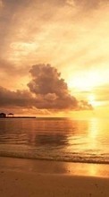 Scaricare immagine Landscape, Nature, Sky, Sea, Clouds, Dawn sul telefono gratis.