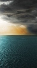 Scaricare immagine Sea, Sky, Clouds, Landscape, Sun sul telefono gratis.