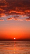 Scaricare immagine Sea, Sky, Clouds, Landscape, Sunset sul telefono gratis.
