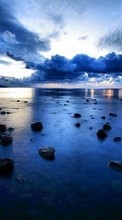 Scaricare immagine 128x160 Landscape, Sky, Sea sul telefono gratis.