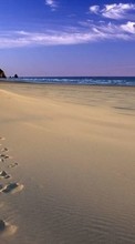 Scaricare immagine 800x480 Landscape, Sky, Sea, Beach sul telefono gratis.