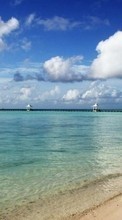 Scaricare immagine 240x320 Landscape, Water, Sky, Sea, Beach sul telefono gratis.