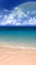 Scaricare immagine Landscape, Water, Sky, Sea, Beach sul telefono gratis.
