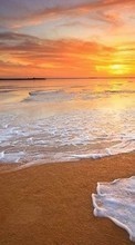 Landscape, Sunset, Sky, Sea, Beach per Huawei Ascend Y220