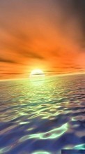 Scaricare immagine 240x320 Landscape, Water, Sky, Sea, Sun sul telefono gratis.