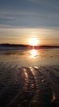 Scaricare immagine 1080x1920 Landscape, Sunset, Sky, Sea, Sun sul telefono gratis.