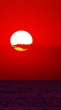 Scaricare immagine 240x320 Landscape, Sunset, Sky, Sea, Sun sul telefono gratis.