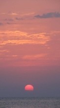 Scaricare immagine 480x800 Landscape, Sunset, Sky, Sea, Sun sul telefono gratis.