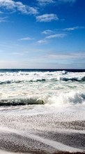 Scaricare immagine Landscape, Water, Sky, Sea, Waves sul telefono gratis.