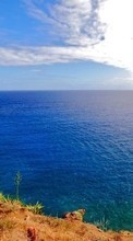 Scaricare immagine Sea, Sky, Landscape, Waves sul telefono gratis.
