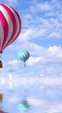 Scaricare immagine Sea, Sky, Transport, Balloons sul telefono gratis.