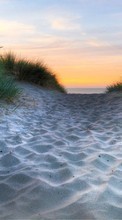 Scaricare immagine Sea, Landscape, Sand, Sunset sul telefono gratis.