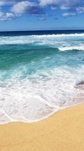 Scaricare immagine Sea, Landscape, Beach, Waves sul telefono gratis.