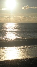Scaricare immagine Sea, Landscape, Beach, Sunset sul telefono gratis.