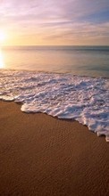Scaricare immagine Sea,Landscape,Beach,Sunset sul telefono gratis.