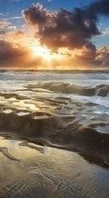 Scaricare immagine Sea,Landscape,Nature,Sunset sul telefono gratis.