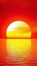 Scaricare immagine Sea, Landscape, Sun, Sunset sul telefono gratis.