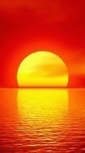Sea, Landscape, Sun, Sunset per Motorola FIRE