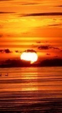 Scaricare immagine Landscape, Sunset, Sea, Sun sul telefono gratis.