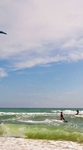 Scaricare immagine Sea,Landscape,Sports,Windsurfing sul telefono gratis.