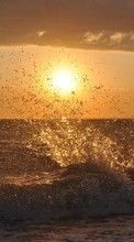 Scaricare immagine Sea, Nature, Water, Sunset sul telefono gratis.