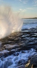Scaricare immagine Sea, Landscape, Waves sul telefono gratis.