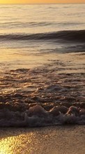 Sea, Landscape, Waves, Sunset per Motorola Droid