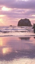 Sea, Landscape, Waves, Sunset per Micromax D200
