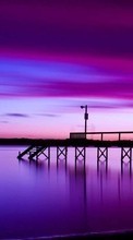 Scaricare immagine Sea, Landscape, Sunset sul telefono gratis.