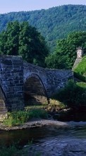 Scaricare immagine 1024x600 Landscape, Rivers, Bridges sul telefono gratis.