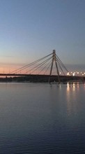 Scaricare immagine Bridges, Landscape, Water, Sunset sul telefono gratis.