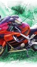 Scaricare immagine 128x160 Transport, Motorcycles, Drawings sul telefono gratis.