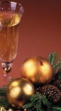 Scaricare immagine 240x400 Holidays, New Year, Objects, Christmas, Xmas, Drinks sul telefono gratis.