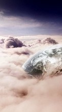 Scaricare immagine Sky, Clouds, Landscape, Planets sul telefono gratis.
