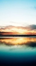 Scaricare immagine 1024x600 Landscape, Sunset, Sky, Lakes sul telefono gratis.