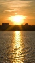 Scaricare immagine 1280x800 Landscape, Water, Sunset, Sky, Sun sul telefono gratis.
