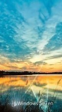 Scaricare immagine 320x480 Landscape, Water, Sunset, Sky, Windows sul telefono gratis.