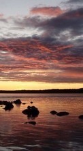 Scaricare immagine 360x640 Landscape, Water, Sunset, Sky sul telefono gratis.