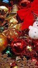 Scaricare immagine 1024x768 Snowman, New Year, Objects, Holidays, Christmas, Xmas, Decorations sul telefono gratis.