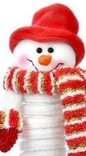 Scaricare immagine Snowman,New Year,Holidays sul telefono gratis.
