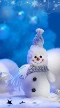 Scaricare immagine Snowman, New Year, Holidays, Christmas, Xmas, Winter sul telefono gratis.